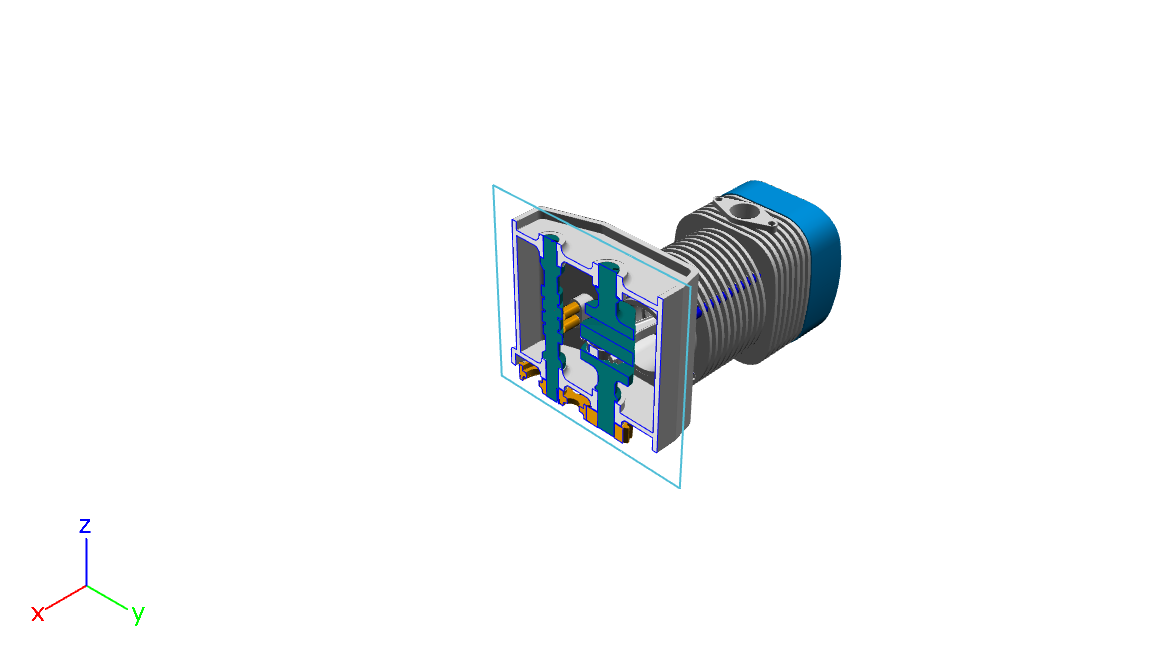 Headless capture of the engine cut by a clipping section